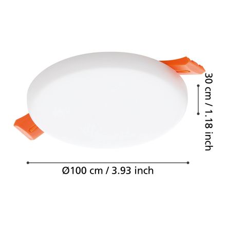 Zápustné svítidlo Eglo 900963 LED RAPITA 750lm, 3000K, 6,5W (3)