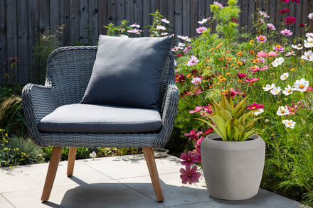 Květináč G21 Cement Round 33,5 x 33,5 x 30,5 (5)