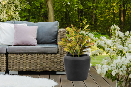 Květináč G21 Coal Round 44 x 44 x 39,5 (5)