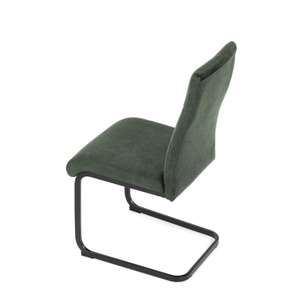Moderní jídelní židle Autronic Židle jídelní, zelený samet, černá pohupová podnož (DCL-D1275 GRN4) (17)