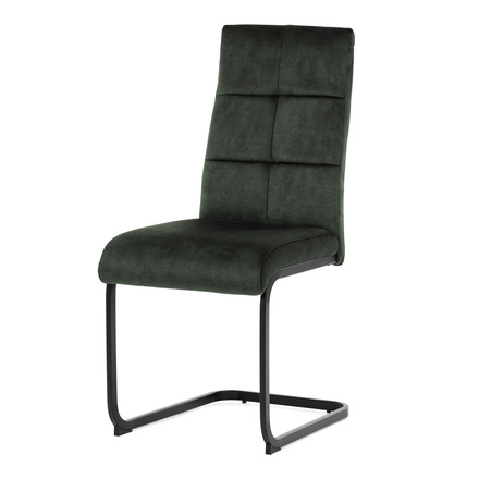 Moderní jídelní židle Autronic Židle jídelní, zelený samet, černá pohupová podnož (DCL-D1275 GRN4) (2)