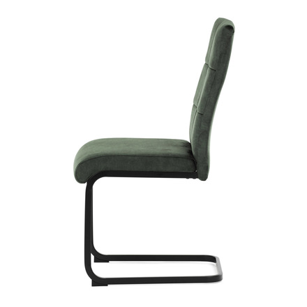 Moderní jídelní židle Autronic Židle jídelní, zelený samet, černá pohupová podnož (DCL-D1275 GRN4) (4)