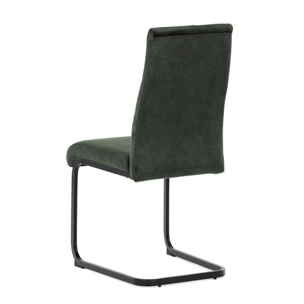 Moderní jídelní židle Autronic Židle jídelní, zelený samet, černá pohupová podnož (DCL-D1275 GRN4) (6)