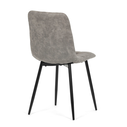 Moderní jídelní židle Autronic Židle jídelní, šedá látka cowboy, nohy černý kov (CT-281 GREY3) (9)