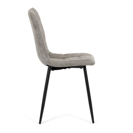 Moderní jídelní židle Autronic Židle jídelní, šedá látka cowboy, nohy černý kov (CT-281 GREY3) (11)