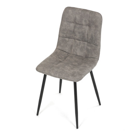 Moderní jídelní židle Autronic Židle jídelní, šedá látka cowboy, nohy černý kov (CT-281 GREY3) (15)