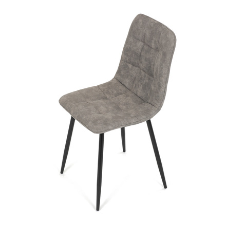 Moderní jídelní židle Autronic Židle jídelní, šedá látka cowboy, nohy černý kov (CT-281 GREY3) (16)