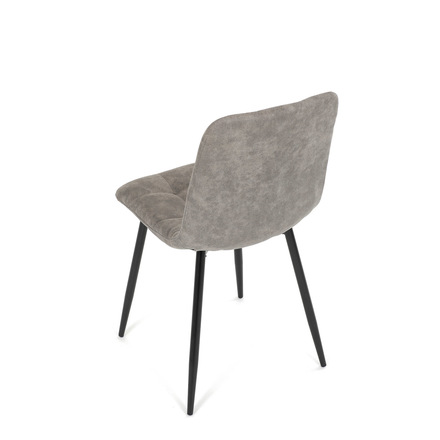 Moderní jídelní židle Autronic Židle jídelní, šedá látka cowboy, nohy černý kov (CT-281 GREY3) (19)