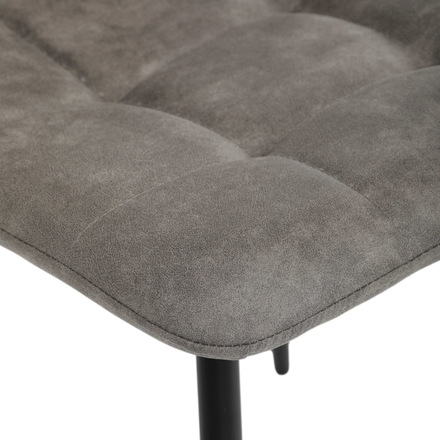 Moderní jídelní židle Autronic Židle jídelní, šedá látka cowboy, nohy černý kov (CT-281 GREY3) (27)