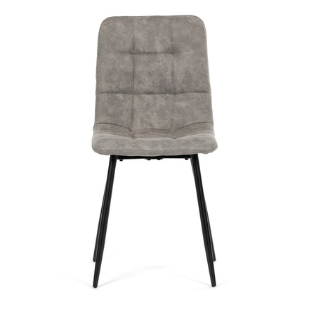 Moderní jídelní židle Autronic Židle jídelní, šedá látka cowboy, nohy černý kov (CT-281 GREY3) (2)