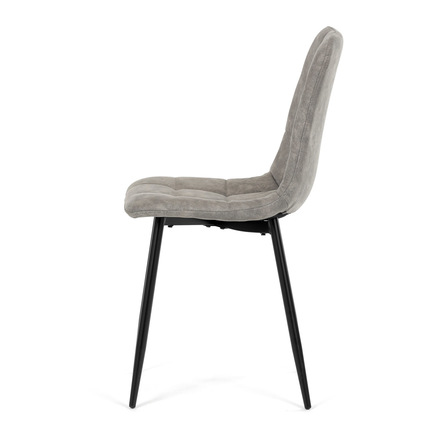 Moderní jídelní židle Autronic Židle jídelní, šedá látka cowboy, nohy černý kov (CT-281 GREY3) (5)