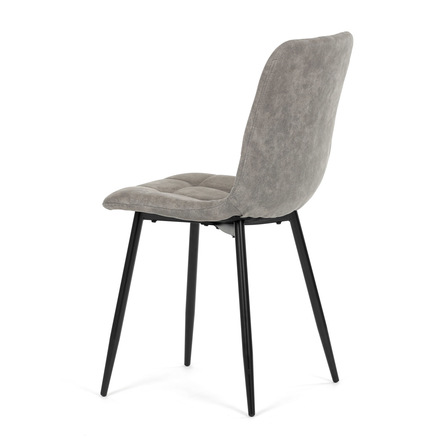 Moderní jídelní židle Autronic Židle jídelní, šedá látka cowboy, nohy černý kov (CT-281 GREY3) (6)