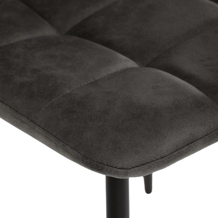 Moderní jídelní židle Autronic Židle jídelní, antracitová látka cowboy, nohy černý kov (CT-281 BK3) (27)