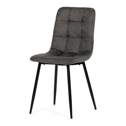 Moderní jídelní židle Autronic Židle jídelní, antracitová látka cowboy, nohy černý kov (CT-281 BK3) (3)
