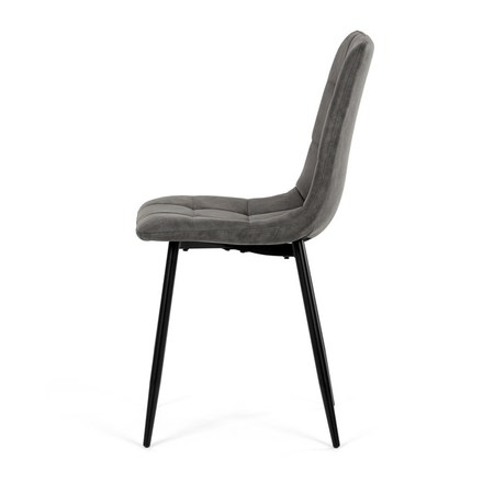 Moderní jídelní židle Autronic Židle jídelní, antracitová látka cowboy, nohy černý kov (CT-281 BK3) (5)