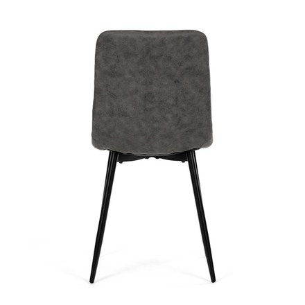 Moderní jídelní židle Autronic Židle jídelní, antracitová látka cowboy, nohy černý kov (CT-281 BK3) (8)