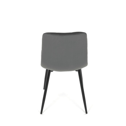 Moderní jídelní židle Autronic Židle jídelní, šedá sametová látka, nohy černý kov (CT-281 GREY4) (20)
