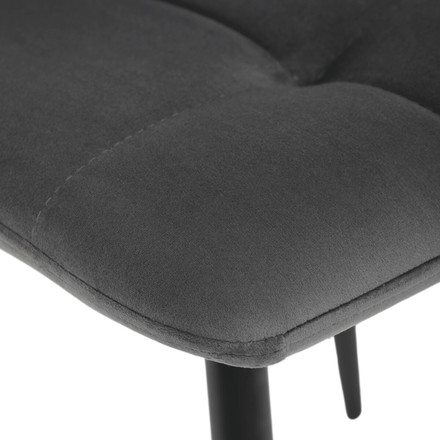 Moderní jídelní židle Autronic Židle jídelní, šedá sametová látka, nohy černý kov (CT-281 GREY4) (27)
