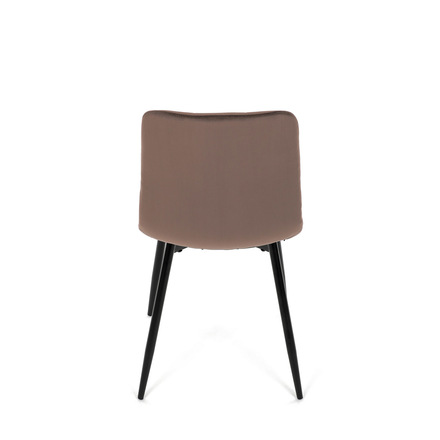 Moderní jídelní židle Autronic Židle jídelní, hnědá sametová látka, nohy černý kov (CT-281 BR4) (20)
