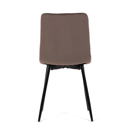 Moderní jídelní židle Autronic Židle jídelní, hnědá sametová látka, nohy černý kov (CT-281 BR4) (8)