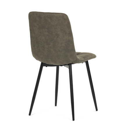 Moderní jídelní židle Autronic Židle jídelní, zelená látka cowboy, nohy černý kov (CT-281 GRN3) (9)