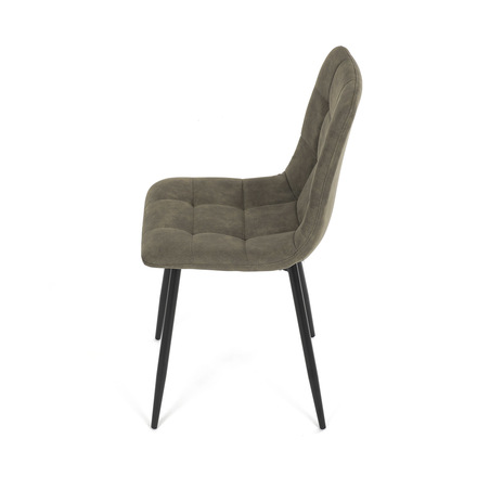 Moderní jídelní židle Autronic Židle jídelní, zelená látka cowboy, nohy černý kov (CT-281 GRN3) (17)