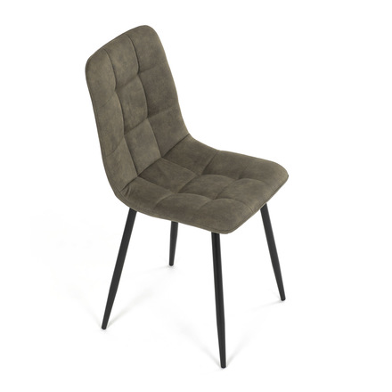 Moderní jídelní židle Autronic Židle jídelní, zelená látka cowboy, nohy černý kov (CT-281 GRN3) (24)