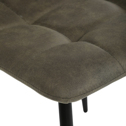 Moderní jídelní židle Autronic Židle jídelní, zelená látka cowboy, nohy černý kov (CT-281 GRN3) (27)