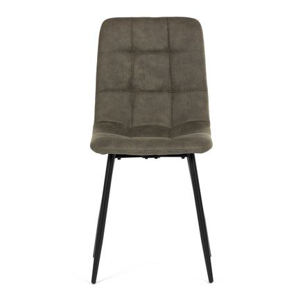 Moderní jídelní židle Autronic Židle jídelní, zelená látka cowboy, nohy černý kov (CT-281 GRN3) (2)