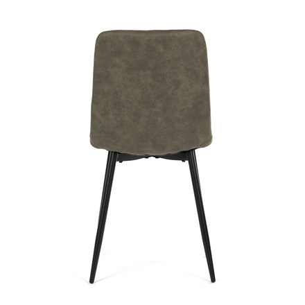 Moderní jídelní židle Autronic Židle jídelní, zelená látka cowboy, nohy černý kov (CT-281 GRN3) (8)