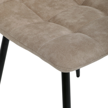 Moderní jídelní židle Autronic Židle jídelní, krémová látka cowboy, nohy černý kov (CT-281 CRM3) (27)