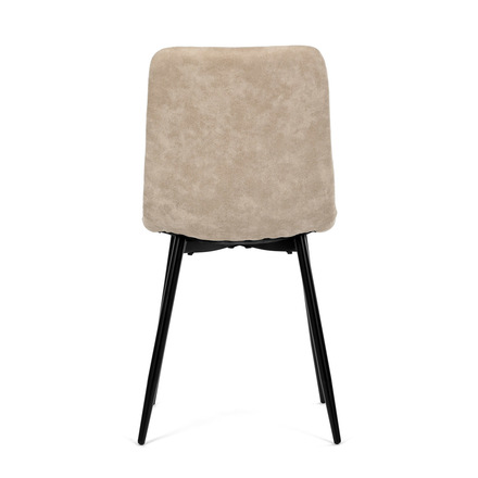 Moderní jídelní židle Autronic Židle jídelní, krémová látka cowboy, nohy černý kov (CT-281 CRM3) (8)