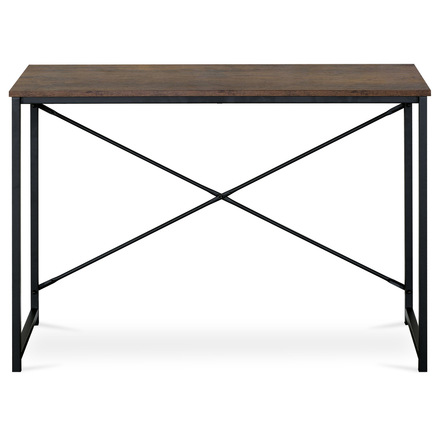 Pracovní stůl Autronic Stůl pracovní, MDF, dekor staré dřevo, černý kov (GD-504 OLW) (1)