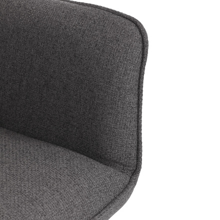 Moderní jídelní židle Autronic Židle jídelní, snadno čistitelná šedá látka, černý matný lak, kovové nohy (DCH-J2159 GREY2) (27)