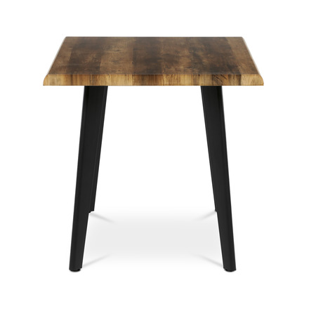 Moderní jídelní stůl Autronic Stůl jídelní, 130x80x75 cm, MDF deska, dekor staré dřevo, kov, černý lak (HT-F4413 OLW) (3)