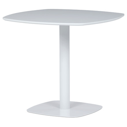 Moderní jídelní stůl Autronic Stůl jídelní, deska MDF, bílá, bílý kov (DT-X7117 WT)