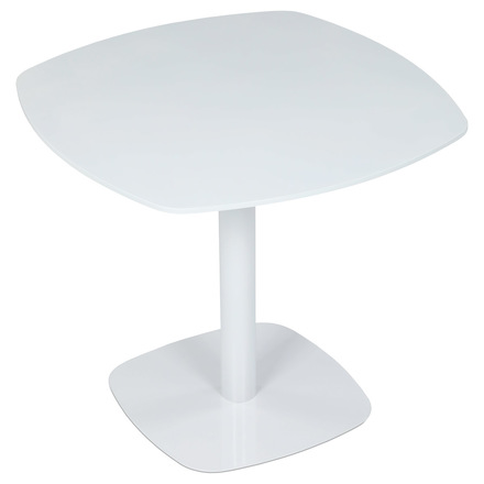 Moderní jídelní stůl Autronic Stůl jídelní, deska MDF, bílá, bílý kov (DT-X7117 WT) (3)