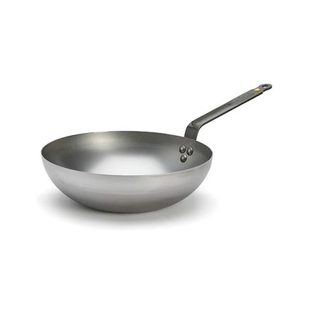 WOK pánev de Buyer 5617.28, MINERAL B, WOK, zaoblený, průměr 28 cm