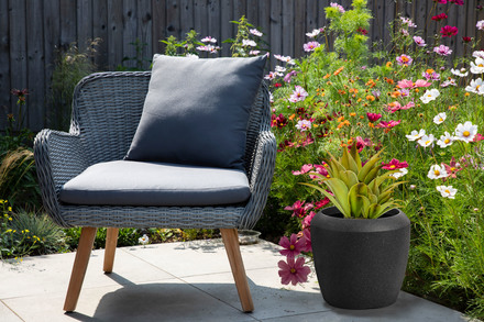 Květináč G21 Coal Round 33,5 x 33,5 x 30,5 (5)