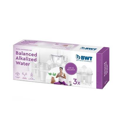Náhradní filtry do filtrační konvice BWT Alkalická voda + hořčík 3ks