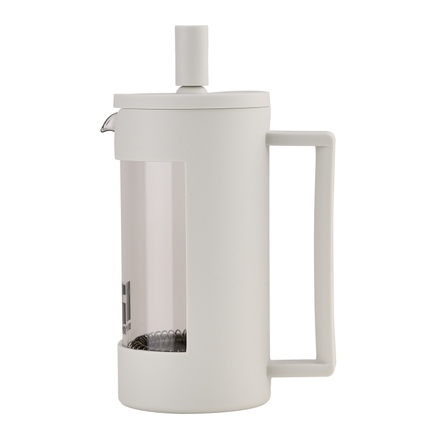 Konvice na čaj a kávu Bergner BG-38360-GY LINES French Press 350 ml bílá (2)