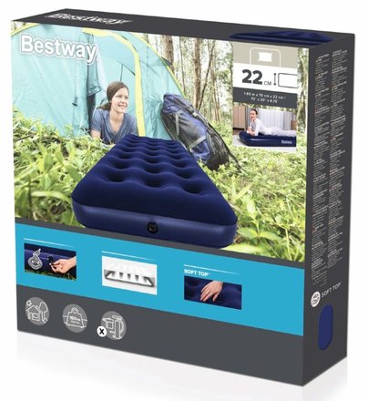 Nafukovací matrace Bestway ED-734387 jednolůžko 185x76x22cm (3)