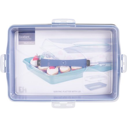 Servírovací tác s víkem Excellent KO-022000230bila Plastový 44 x 31 cm bílá (1)