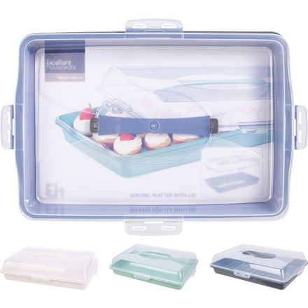 Servírovací tác s víkem Excellent KO-022000230bila Plastový 44 x 31 cm bílá (2)