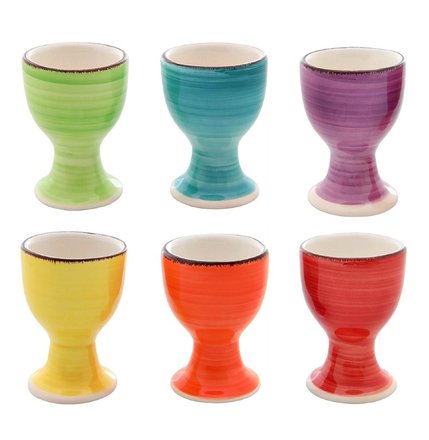 Držák na vajíčka HIT HT-24326740 sada 6 ks 7 cm COLOURS