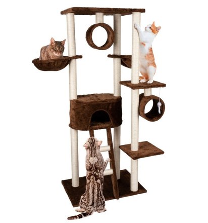 Škrábadlo pro kočky Pet Comfort ED-226636 s pelíškem 165 cm