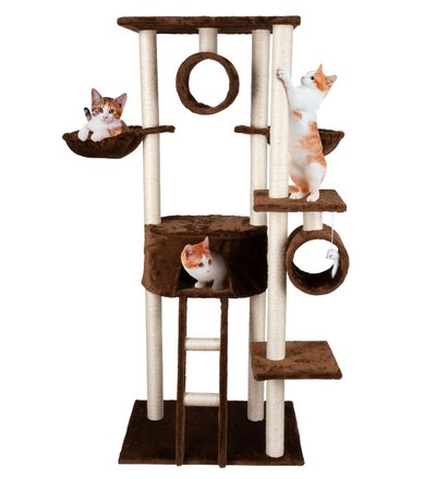 Škrábadlo pro kočky Pet Comfort ED-226636 s pelíškem 165 cm (1)