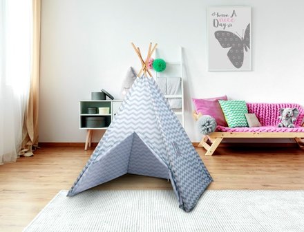 Dětský stan Edco ED-215004pruh teepee 120x120x150cm pruhy (1)