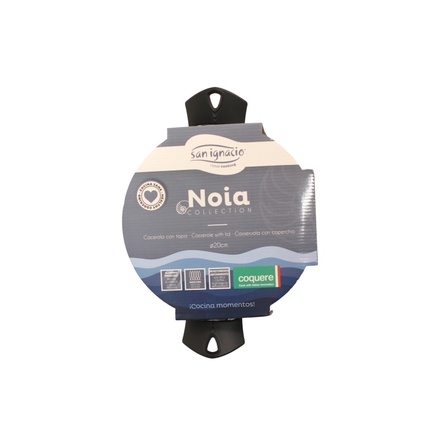 Kastrol s poklicí a nepřilnavým povrchem San Ignacio BGEU-6960 NOIA 20 cm modrá (3)