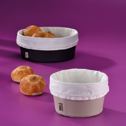 Košík na chleba Kela KL-12548 Grana PU kůže černá 11,0cm 28,0cm (1)